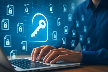 concepts related to digital security, data protection, secure access, and encryption in the context of computing and online information.