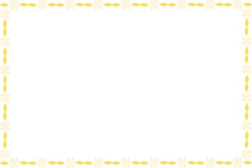 Simple Yellow Unique Frame, with White Background, Border Frame, Photo Frame, Unique Stylish Frame