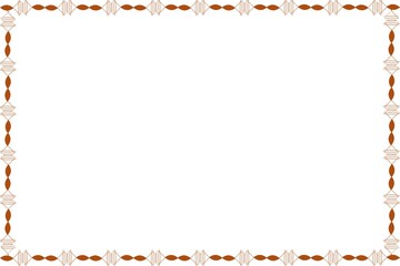 Simple Red Unique Frame, with White Background, Border Frame, Photo Frame, Unique Stylish Frame, Red Fast Color