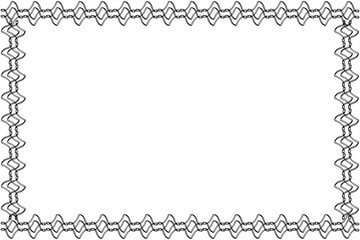 Simple Black Frame, with White Background, Border Frame, Photo Frame, Unique Frame