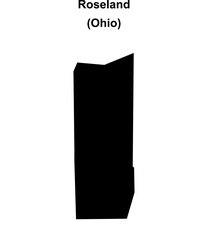 Roseland (Ohio) blank outline map