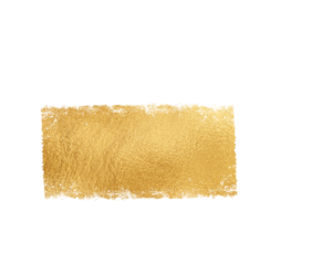 Gold paint brush stroke