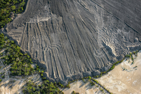 Coal Ash at Power Plant  Scherer in Juliette, Georgia