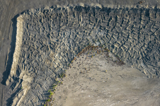 Coal Ash at Power Plant  Scherer in Juliette, Georgia