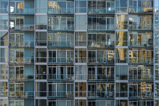 Reflections off windows of a Condominium in Buckhead, Atlanta, G