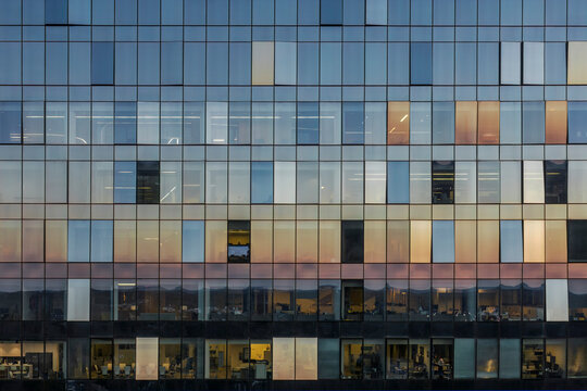 Office Building at Dusk in Buckhead, Atlanta, Georgia