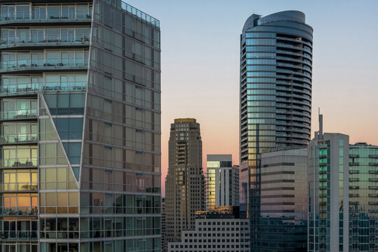 Skyline of High Rise Buildings  in Buckhead, Atlanta, Georgia