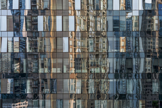 Reflections in an Office Building in Buckhead, Atlanta, Georgia