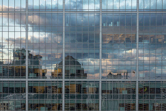 Window Reflections on an Office Building in Midtwon Atlanta, Geo