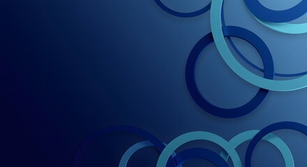 Abstract background with overlapping blue and cyan rings creating depth on a dark textured surface.