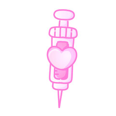 Pink Heart Syringe