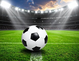 Close-up of a footballer’s leg kicking a ball on a stadium field. Dust and grass in motion, dramatic lighting, no face visible, sports editorial style.