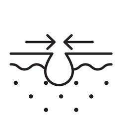 Skin related line icon
