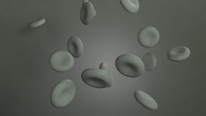 Abstract Floating Spheres and Drops on Minimalist Background