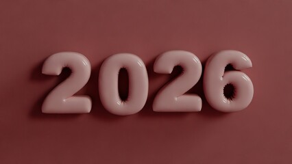 2026 Modern Typography 3D style