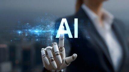 Robot with new technology with artificial intelligence
