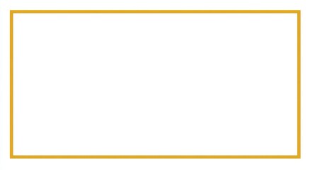 Empty white rectangle with gold border