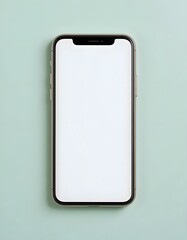 Modern smartphone with blank screen ready for your app, website, or creative designs