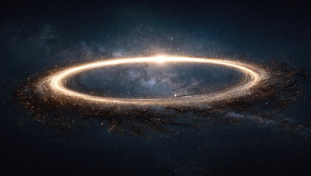 Cosmic ring nebula, radiant center