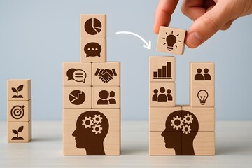 concepts of brainstorming, idea generation, knowledge transfer, problem-solving, and building business strategies.