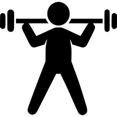 Home GYM fitness icon- fitness and  bodybuilding vector.