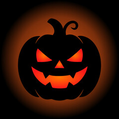 halloween pumpkin illustration or icon