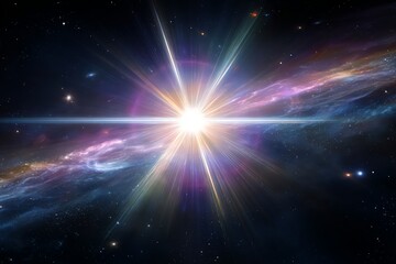 Cosmic Explosion In Deep Space