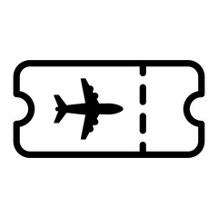 Airplane Ticket icon. fair air plane travel booking ticket for tourist sign. aviation through airplane ticket reservation of seat in vip first class economy symbol. flight ticket voucher coupon logo 