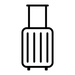 Travel line icon. Holiday tourism, vacation trip. Suitcases. Tour agency service. Isolated vector outline illustrations. Editable stroke