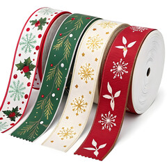 realistic christmas ribbon collection