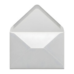 Crisp white open envelope ready to receive important correspondence or a special message.