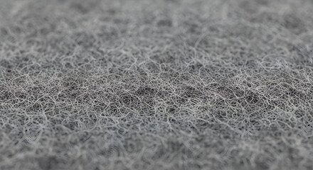 Closeup of Grey Fibrous Texture with Soft Focus and Delicate Strands