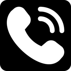 Modern phone call icon for communication