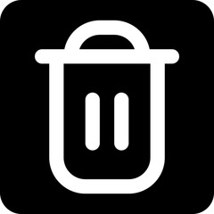 Recycle bin icon for deleting and trash