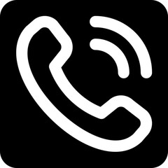 Classic phone call icon for contacts