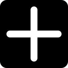 Plus sign icon for adding and creating