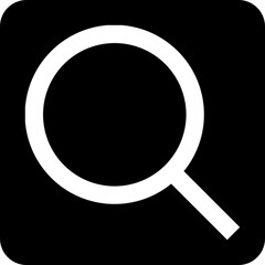 Modern search icon with magnifying glass