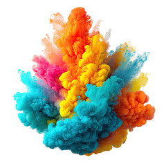 Fototapeta premium Colorful abstract explosion of vibrant inks