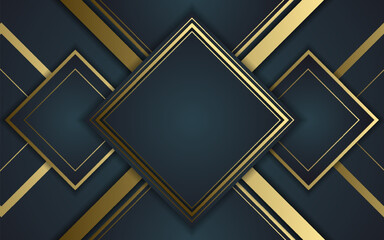 Gradient black backgrounds with golden frames