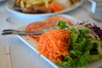 salad with carrots