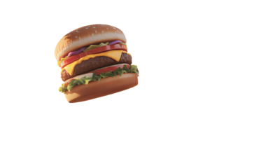 Delicious Fast Food Restaurant with Outdoor Seating and Giant Burger
