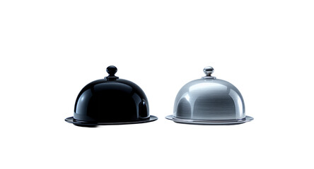 Obraz premium Elegant Serving Dishes on a Tablecloth