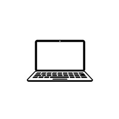 laptop isolated on white