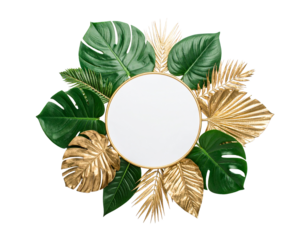 Wedding leaf Decor Isolated on White Background