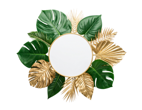 Wedding leaf Decor Isolated on White Background