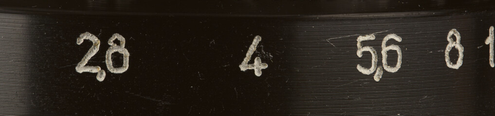 Vintage camera elements close-up