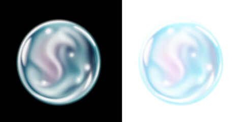 Аiry, soft, bubble, soap, sphere create vivid PNG glow. This PNG Overlay adds transparent glossy rainbow, ideal for fun, romantic, and airy creative compositions.