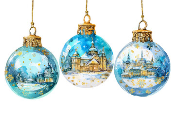 Watercolor Christmas decoration ball vector illustration, watercolor vector illustration,Winter sale