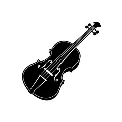 A silhouette of violin