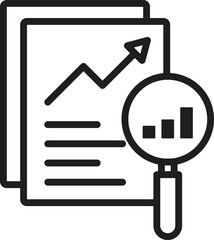 review audit, overview risk icon, verification business icon vector